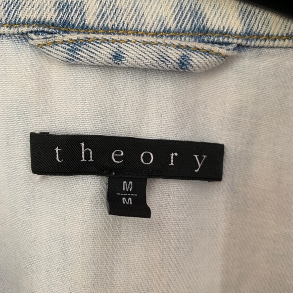 THEORY ACID WASH SOFT JEAN JACKET (medium) - Picture 2 of 3